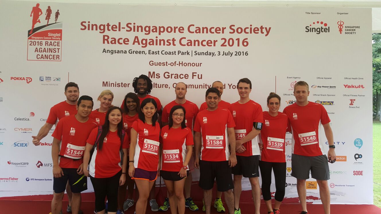 Pacific Prime Singapore Race Against Cancer team