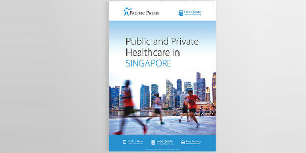 Front cover of the Public vs Private healthcare guide in Signapore