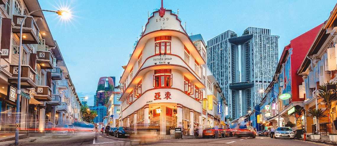 Historical buildings are often well-preserved in Singapore